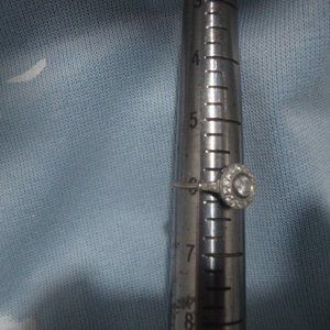 Estate Old cut diamond platinum ring size 6